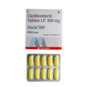 Maclar 500 Tablet (Clarithromycin 500mg)